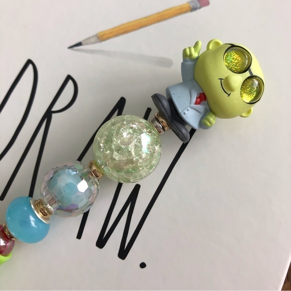 Disney Doorables: The Muppets: Dr. Bunsen Honeydew handmade beaded pen
